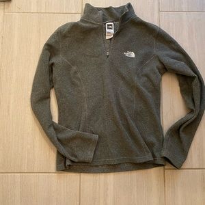 grey north face fleece